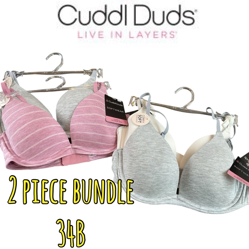 - 🌸2 PC BRAS CUDDL DUDS 34B
